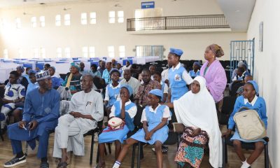 GYB Model Science Secondary School (GYBMSSS), Lokoja during the Adolescent Girls Initiative for Learning and Empowerment (AGILE) project in Kogi State, that has continued the distribution of N40,000 Conditional Cash Transfer (CCT) grants to schoolgirls since the flag-off of the scheme.